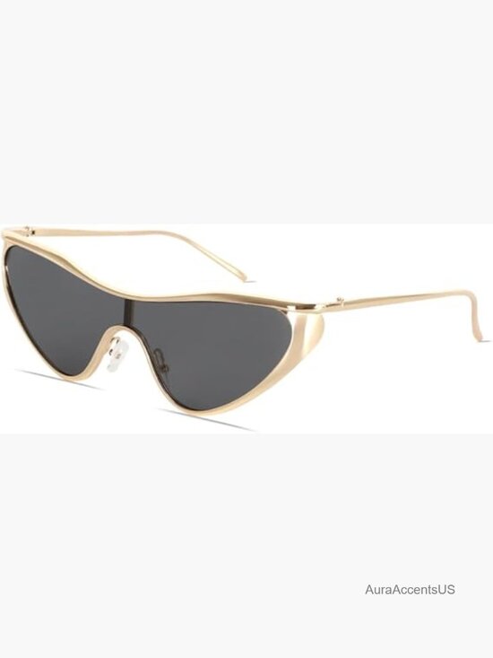 Retro Cat Eye Y2k Sunglasses Metal Frame UV Protection